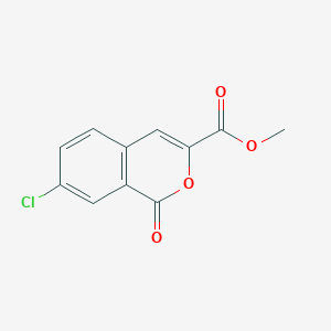 molecular formula C11H7ClO4 B2802521 甲基-7-氯-1-氧代-1H-异色咪-3-甲酸酯 CAS No. 2137781-60-1