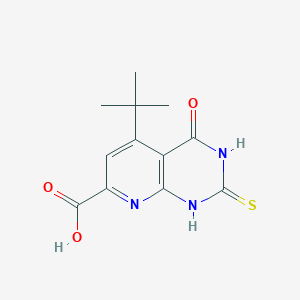 5-(Tert-butyl)-2-mercapto-4-oxo-1,4-dihydropyrido[2,3-d]pyrimidine-7-carboxylic acid
