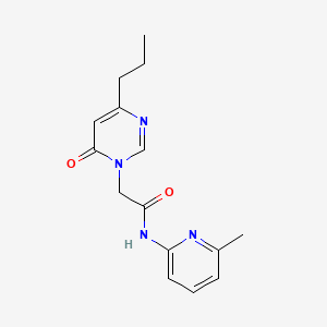 molecular formula C15H18N4O2 B2802527 N-(6-methylpyridin-2-yl)-2-(6-oxo-4-propylpyrimidin-1(6H)-yl)acetamide CAS No. 1210917-45-5