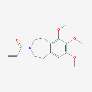 1-(6,7,8-Trimethoxy-1,2,4,5-tetrahydro-3-benzazepin-3-yl)prop-2-en-1-one