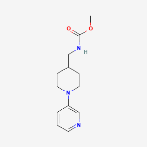 molecular formula C13H19N3O2 B2802584 Methyl ((1-(pyridin-3-yl)piperidin-4-yl)methyl)carbamate CAS No. 2034256-96-5
