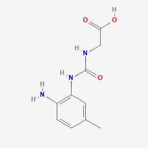 molecular formula C10H13N3O3 B2802590 2-[(2-Amino-5-methylphenyl)carbamoylamino]acetic acid CAS No. 2168260-89-5