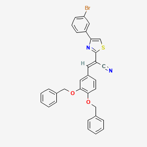 (E)-3-(3,4-bis(benzyloxy)phenyl)-2-(4-(3-bromophenyl)thiazol-2-yl)acrylonitrile