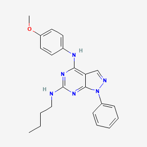 N~6~-butyl-N~4~-(4-methoxyphenyl)-1-phenyl-1H-pyrazolo[3,4-d]pyrimidine-4,6-diamine