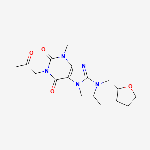 4,7-Dimethyl-6-(oxolan-2-ylmethyl)-2-(2-oxopropyl)purino[7,8-a]imidazole-1,3-dione