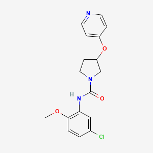 N-(5-chloro-2-methoxyphenyl)-3-(pyridin-4-yloxy)pyrrolidine-1-carboxamide