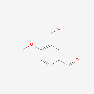 molecular formula C11H14O3 B2802620 1-[4-甲氧基-3-(甲氧基甲基)苯基]乙酮 CAS No. 851288-49-8