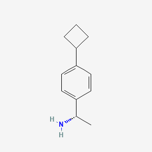 (1S)-1-(4-Cyclobutylphenyl)ethanamine
