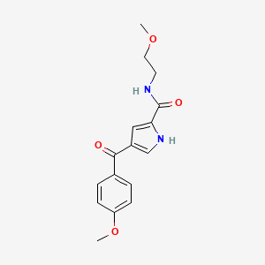 4-(4-methoxybenzoyl)-N-(2-methoxyethyl)-1H-pyrrole-2-carboxamide