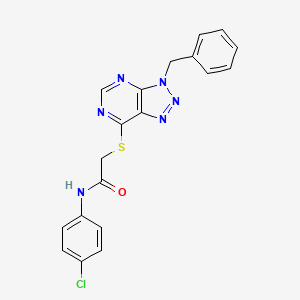 2-(3-benzyltriazolo[4,5-d]pyrimidin-7-yl)sulfanyl-N-(4-chlorophenyl)acetamide