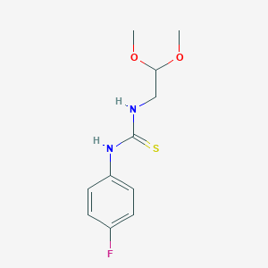molecular formula C11H15FN2O2S B280264 1-(2,2-Dimethoxyethyl)-3-(4-fluorophenyl)thiourea 