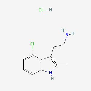 2-(4-Chloro-2-methyl-1H-indol-3-yl)ethanamine;hydrochloride