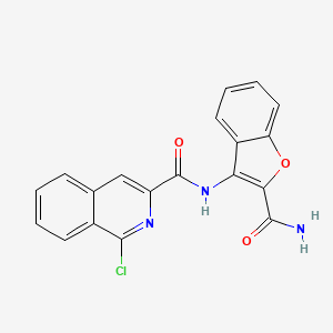 N-(2-carbamoyl-1-benzofuran-3-yl)-1-chloroisoquinoline-3-carboxamide