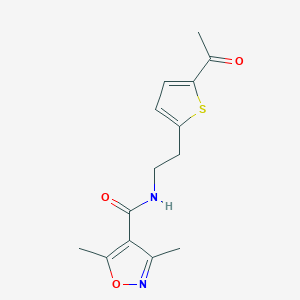N-(2-(5-acetylthiophen-2-yl)ethyl)-3,5-dimethylisoxazole-4-carboxamide