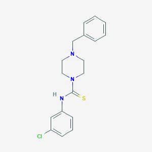 4-benzyl-N-(3-chlorophenyl)piperazine-1-carbothioamide