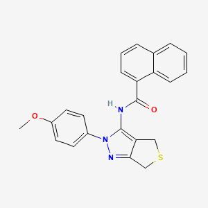 N-(2-(4-methoxyphenyl)-4,6-dihydro-2H-thieno[3,4-c]pyrazol-3-yl)-1-naphthamide