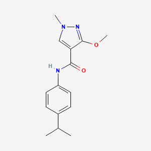 molecular formula C15H19N3O2 B2802660 N-(4-异丙基苯基)-3-甲氧基-1-甲基-1H-吡唑-4-甲酰胺 CAS No. 1014088-43-7