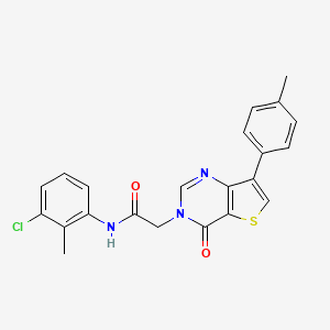 N-(3-chloro-2-methylphenyl)-2-[7-(4-methylphenyl)-4-oxothieno[3,2-d]pyrimidin-3(4H)-yl]acetamide