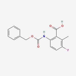 3-Fluoro-2-methyl-6-(phenylmethoxycarbonylamino)benzoic acid