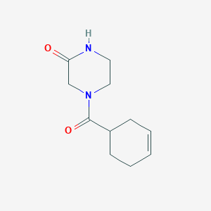 molecular formula C11H16N2O2 B2802675 4-(Cyclohex-3-ene-1-carbonyl)piperazin-2-one CAS No. 1089520-50-2
