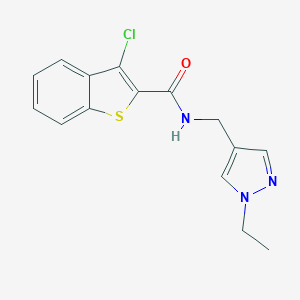 3-chloro-N-[(1-ethyl-1H-pyrazol-4-yl)methyl]-1-benzothiophene-2-carboxamide
