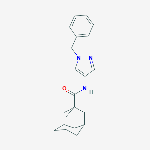 molecular formula C21H25N3O B280269 N-(1-benzyl-1H-pyrazol-4-yl)-1-adamantanecarboxamide 