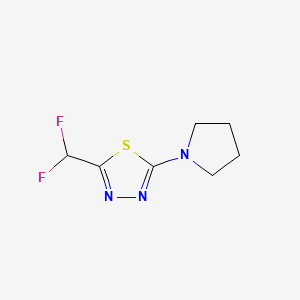 2-(Difluoromethyl)-5-pyrrolidin-1-yl-1,3,4-thiadiazole