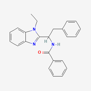 N-[1-(1-ethylbenzimidazol-2-yl)-2-phenylethyl]benzamide