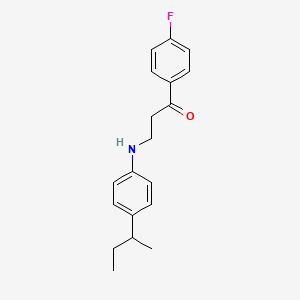 3-[4-(Sec-butyl)anilino]-1-(4-fluorophenyl)-1-propanone