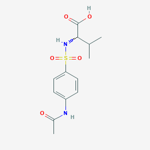 molecular formula C13H18N2O5S B2802722 (S)-2-(4-acetamidophenylsulfonamido)-3-methylbutanoic acid CAS No. 64527-18-0