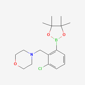 3-Chloro-2-(morpholinomethyl)phenylboronic acid, pinacol ester