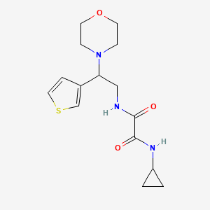 N1-cyclopropyl-N2-(2-morpholino-2-(thiophen-3-yl)ethyl)oxalamide