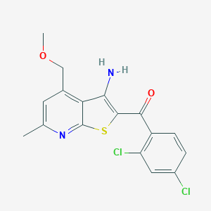 [3-Amino-4-(methoxymethyl)-6-methylthieno[2,3-b]pyridin-2-yl](2,4-dichlorophenyl)methanone
