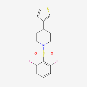 1-((2,6-Difluorophenyl)sulfonyl)-4-(thiophen-3-yl)piperidine
