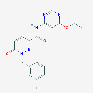 N-(6-ethoxypyrimidin-4-yl)-1-(3-fluorobenzyl)-6-oxo-1,6-dihydropyridazine-3-carboxamide