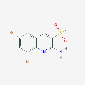 6,8-Dibromo-3-(methylsulfonyl)-2-quinolinamine