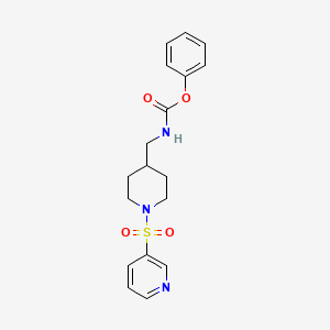 Phenyl ((1-(pyridin-3-ylsulfonyl)piperidin-4-yl)methyl)carbamate