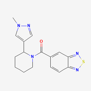 5-[2-(1-methyl-1H-pyrazol-4-yl)piperidine-1-carbonyl]-2,1,3-benzothiadiazole