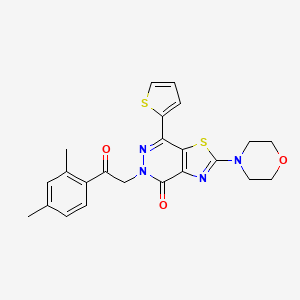 5-(2-(2,4-dimethylphenyl)-2-oxoethyl)-2-morpholino-7-(thiophen-2-yl)thiazolo[4,5-d]pyridazin-4(5H)-one