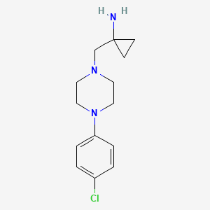 1-{[4-(4-Chlorophenyl)piperazin-1-yl]methyl}cyclopropan-1-amine