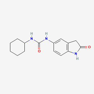 molecular formula C15H19N3O2 B2802790 1-Cyclohexyl-3-(2-oxoindolin-5-yl)urea CAS No. 1170871-88-1