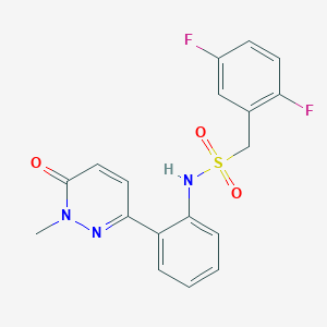 1-(2,5-difluorophenyl)-N-(2-(1-methyl-6-oxo-1,6-dihydropyridazin-3-yl)phenyl)methanesulfonamide