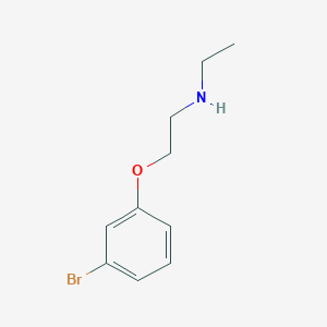 molecular formula C10H14BrNO B2802802 [2-(3-溴苯氧)乙基]乙胺盐酸盐 CAS No. 915920-60-4