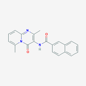 molecular formula C21H17N3O2 B2802821 N-(2,6-二甲基-4-氧代-4H-吡啶并[1,2-a]嘧啶-3-基)-2-萘甲酰胺 CAS No. 941923-31-5