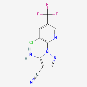 5-amino-1-[3-chloro-5-(trifluoromethyl)-2-pyridinyl]-1H-pyrazole-4-carbonitrile