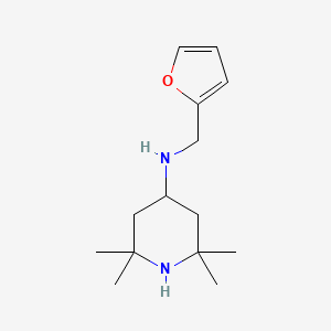 molecular formula C14H24N2O B2802825 Furan-2-ylmethyl-(2,2,6,6-tetramethyl-piperidin-4-yl)-amine CAS No. 428835-32-9