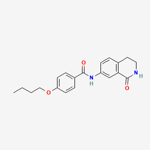 4-butoxy-N-(1-oxo-1,2,3,4-tetrahydroisoquinolin-7-yl)benzamide