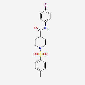 N-(4-fluorophenyl)-1-[(4-methylphenyl)sulfonyl]piperidine-4-carboxamide