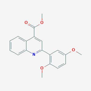 molecular formula C19H17NO4 B280286 Methyl 2-(2,5-dimethoxyphenyl)quinoline-4-carboxylate 