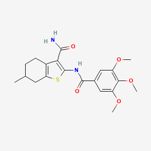 6-Methyl-2-(3,4,5-trimethoxybenzamido)-4,5,6,7-tetrahydrobenzo[b]thiophene-3-carboxamide
